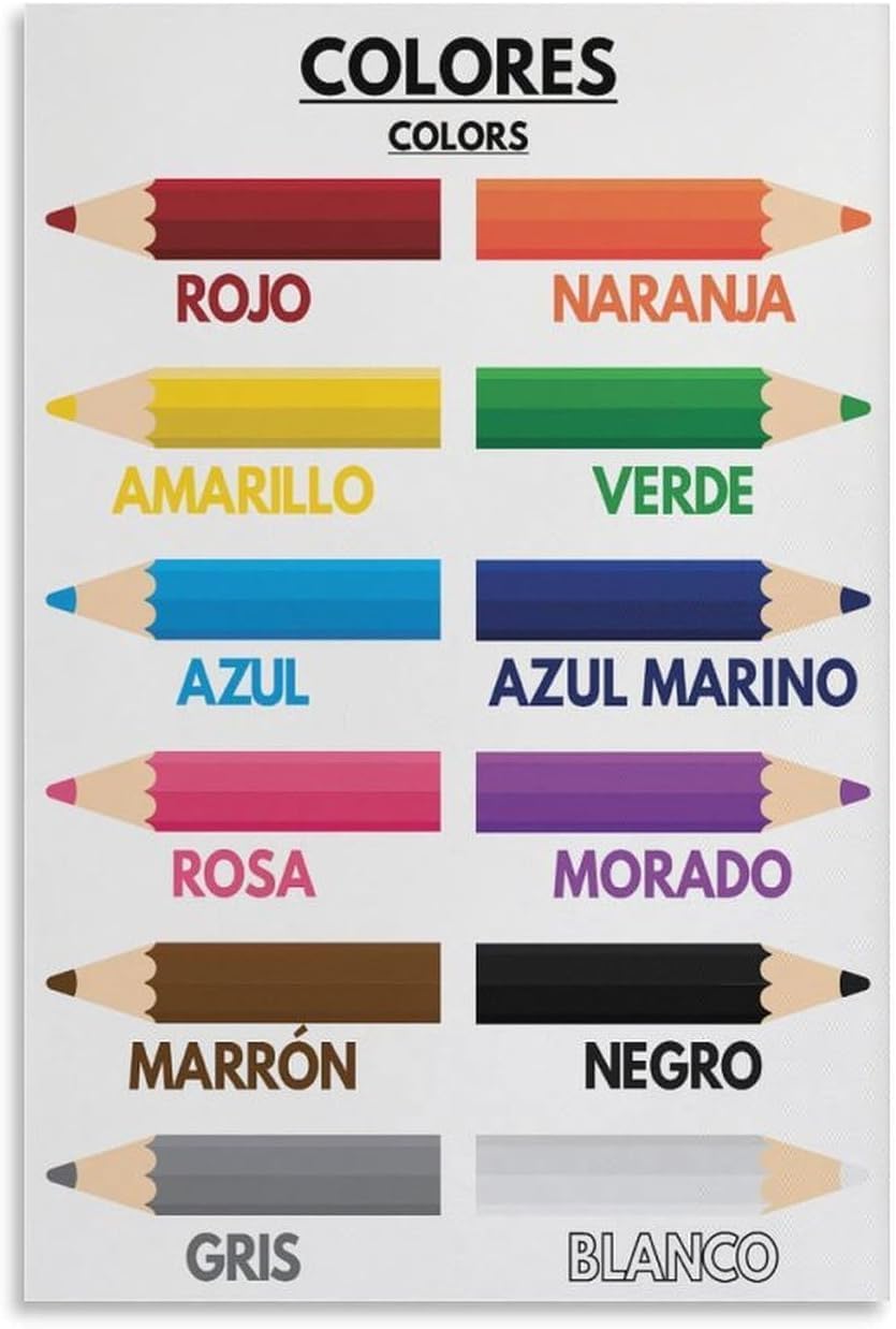 Color Names for Kids, Spanish  - Kids Education Name ulasan dan harga