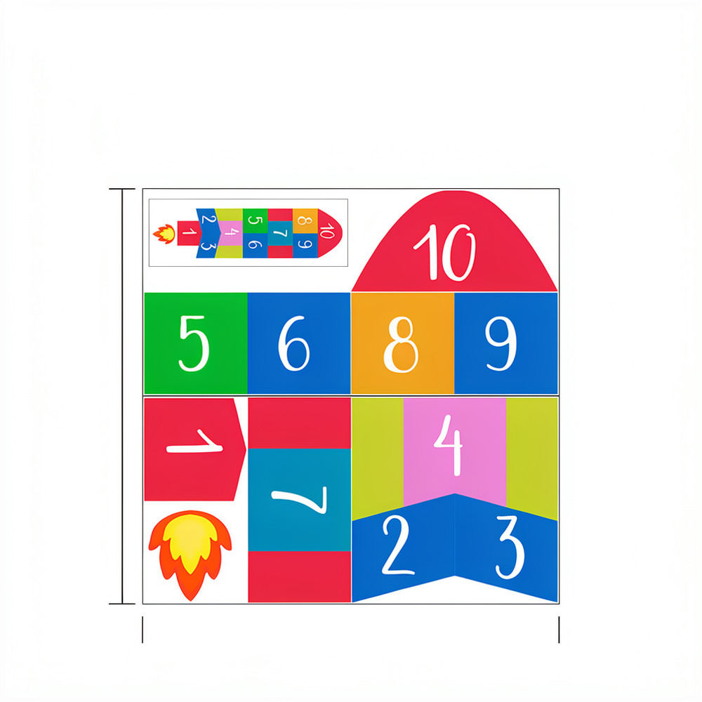 Educational Rocket Hopscotch W - Kids Education Number ulasan dan harga