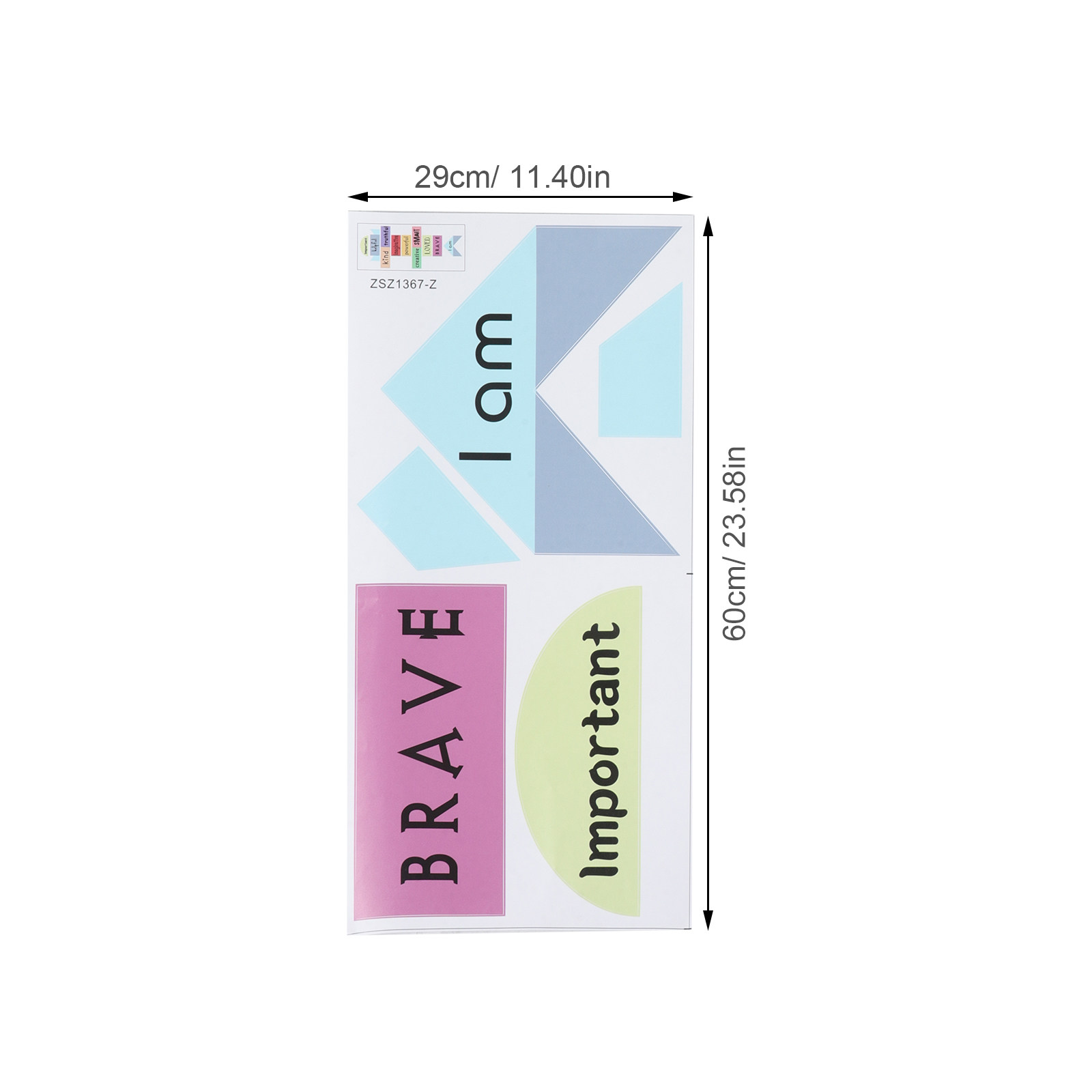 3Pcs Kids Educational Wall Dec - Kids Education Motivation ulasan dan harga